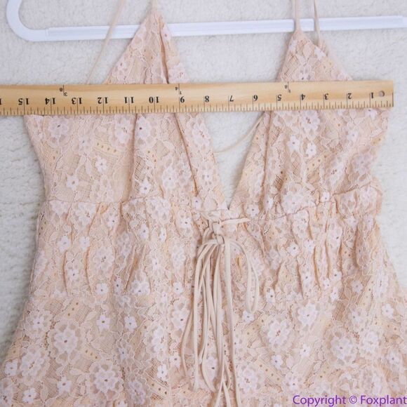 NEW Free‎ People Lexi Strappy Lace Romper, L - Picture 6 of 16